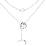 925 Silver T-Bar Necklace for Beads & Charms Pendant