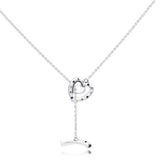 925 Silver T-Bar Necklace for Beads & Charms Pendant