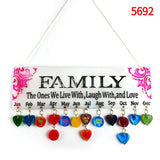 Tassel Week Calendar Resin Mold Wall Hanging Pendant Ornaments