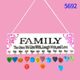 Tassel Week Calendar Resin Mold Wall Hanging Pendant Ornaments