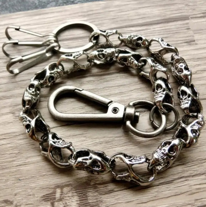 Men's Skull Punk Pants Chain Key Chain Waist Chain Jewelry