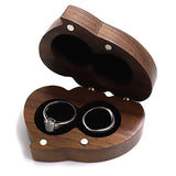 Wood Wedding Walnut Engagement Ring Holder Box