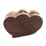 Wood Wedding Walnut Engagement Ring Holder Box