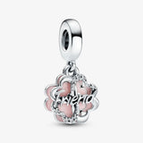 925 Silver Dog & Bone Charm for Bracelet DIY Jewelry