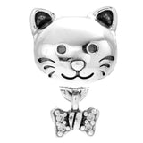 925 Silver Love Sister Heart Charm Bead for Bracelet DIY