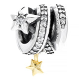 925 Silver Love Sister Heart Charm Bead for Bracelet DIY
