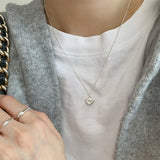 Romantic Love Heart Necklace Gift for Her 925 Sterling Silver Never Fade
