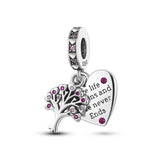 Love & Tree of Life Charm Beads 925 Silver Fit Charms Bracelet DIY Gift