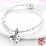 Love & Tree of Life Charm Beads 925 Silver Fit Charms Bracelet DIY Gift