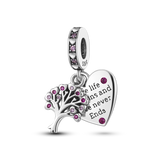 Love Tree of Life Charm Beads Silver for Charms Bracelet Diy Jewelry Gift