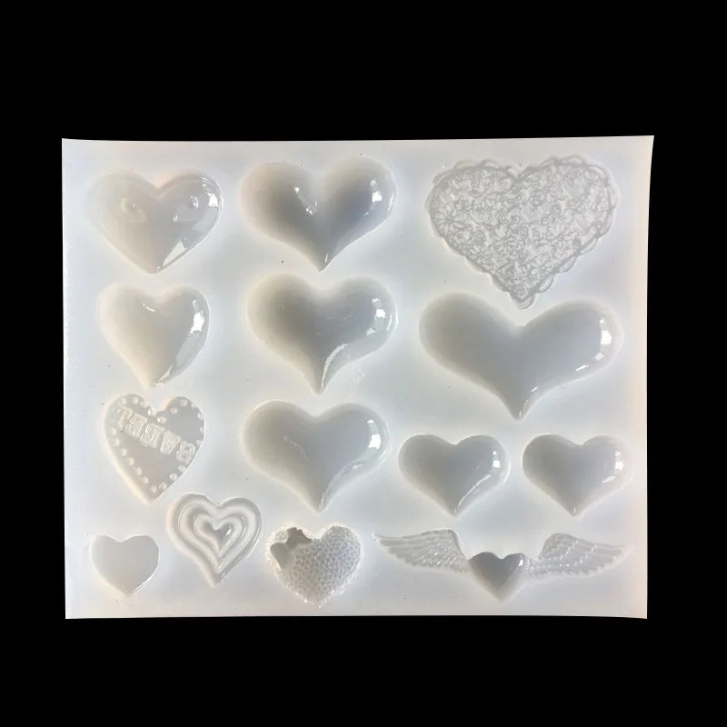 Love Angel DIY Silicone Mold Dried Flower Specimen for Jewelry Making