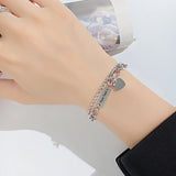 Customizable Male Name Bracelet Stainless Steel Punk Jewelry