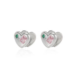 S925 Sterling Silver Colorful Zircon Earrings