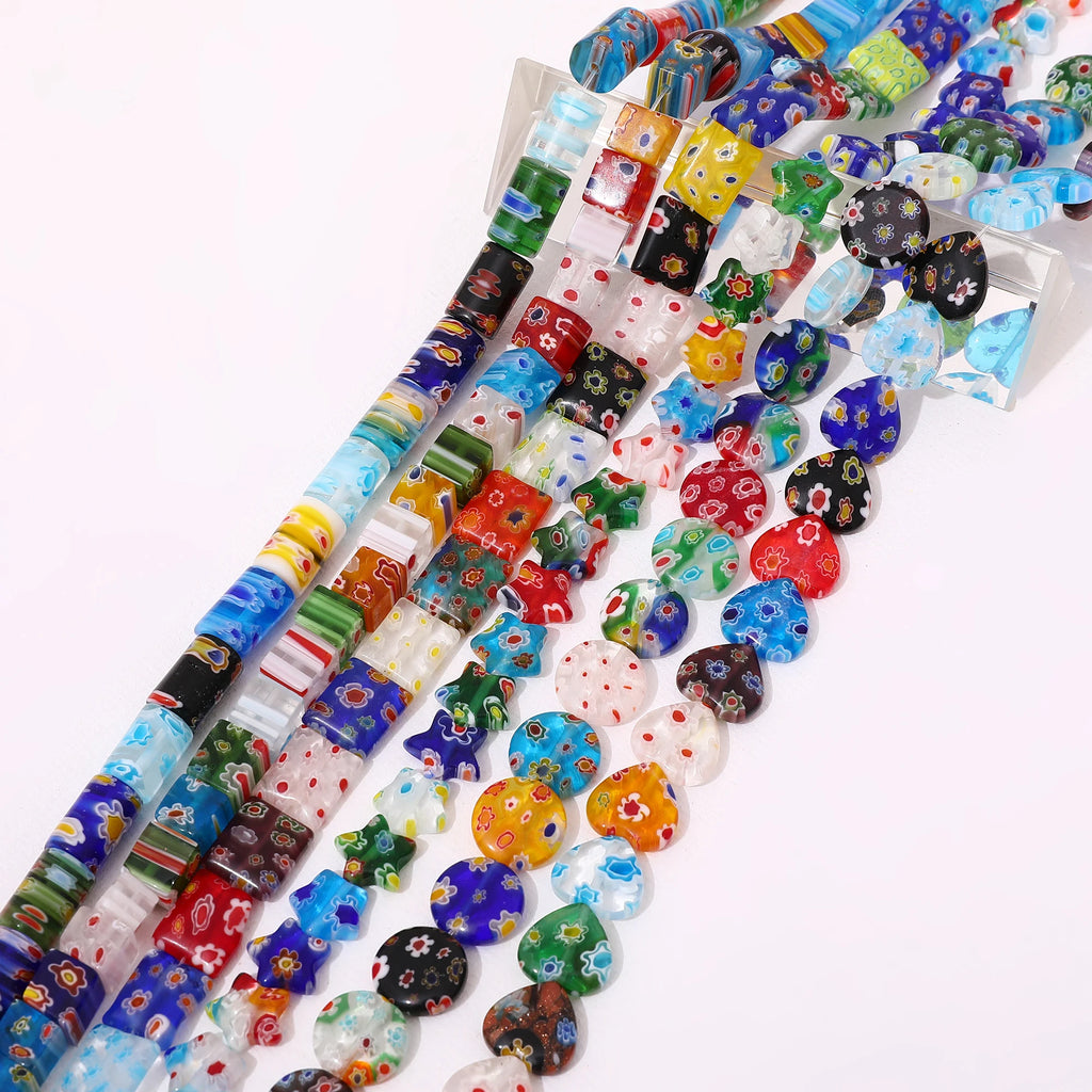Star Glass Beaded Necklace DIY Jewelry Accessory 1PCS