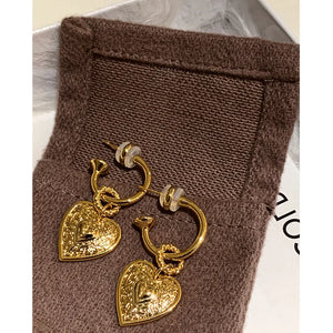 Vintage Women's Earrings 18k French Romantic Style - Free Shipping