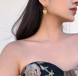 Vintage Women's Earrings 18k French Romantic Style - Free Shipping