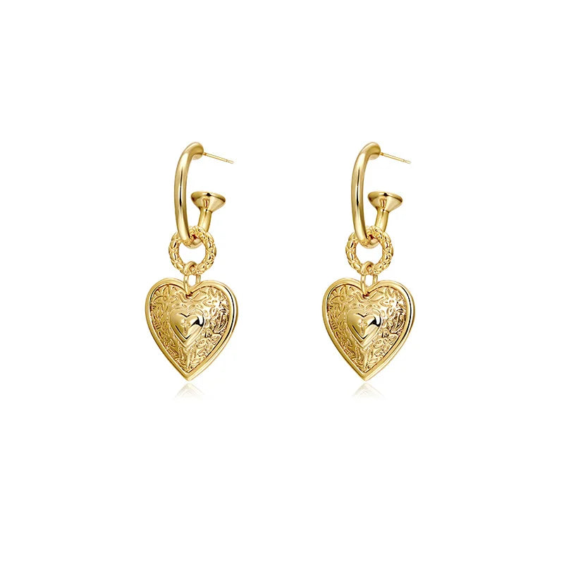 Vintage Women's Earrings 18k French Romantic Style - Free Shipping