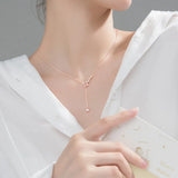 Big Dipper Stars Tassel 925 Silver Pendant Necklace Sweet Female Jewelry