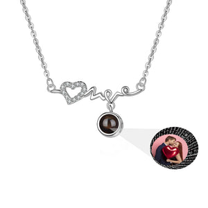 Personalized Love Projection Necklace Pendant Jewelry