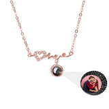 Personalized Love Projection Necklace Pendant Jewelry