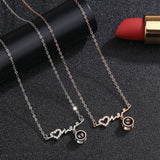 Personalized Love Projection Necklace Pendant Jewelry