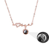 Personalized Love Projection Necklace Pendant Jewelry