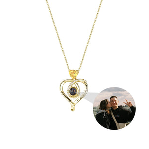 Love Projection Necklace Pendant Jewelry For Lover Girlfriend Couple