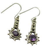 LoveGem Amethyst EARRINGS 925 Sterling Silver 38.4mm AE2321