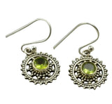 LoveGem Peridot EARRINGS 925 Sterling Silver, 43.2mm
