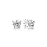 925 Sterling Silver Snowflake Heart Stud Earrings