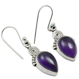Lovegem Amethyst Earrings 925 Sterling Silver 32mm