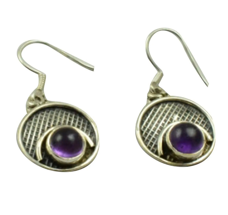 Lovegem Amethyst EARRINGS 925 Sterling Silver 34.3mm AE2156