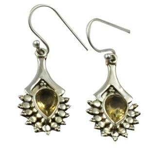 Lovegem Citrine EARRINGS 925 Sterling Silver, 37.3mm, AE2142