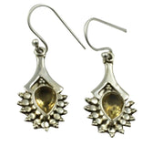 Lovegem Citrine EARRINGS 925 Sterling Silver, 37.3mm, AE2142