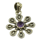 Lovegem Amethyst Pendant 925 Sterling Silver 41 mm
