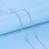 1.0mm 40/45CM Sterling Silver Necklace Chain 1.3g Female Jewelry Gift