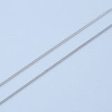1.0mm 40/45CM Sterling Silver Necklace Chain 1.3g Female Jewelry Gift