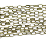 10M Bronze Link-Opened Cable Chains 6.5x4mm
