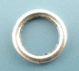 300x Silver Soldered Closed Jump Ring 8mm Dia.Findings