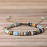 4*6mm Amazonite Stone Bead Bracelet | Friendship Bracelet for Women Girls