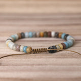 4*6mm Amazonite Stone Bead Bracelet | Friendship Bracelet for Women Girls