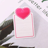 5x8cm Hair Clip Display Cards 100pcs/lot With Fushcia Heart