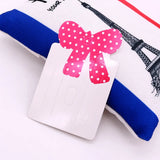 100pcs/Lot Hot Pink Bow Head Hair Hoop Display Cards DIY Hairpin Packaging