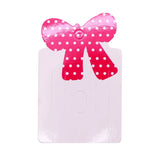 100pcs/Lot Hot Pink Bow Head Hair Hoop Display Cards DIY Hairpin Packaging