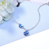 925 Silver Star Moon Planet Chain Bracelet for Women