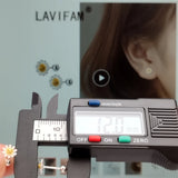 925 Sterling Silver Daisy Flower Beads Stud Earrings for Women Girls