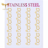Animal Earrings Set Cat Stud Earrings Stainless Steel Hollow Jewelry