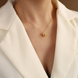 Animal Machinery Lion Pendant Necklace Stainless Steel Women Jewelry