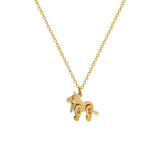 Animal Machinery Little Lion Pendant Necklace Stainless Steel Women Jewelry