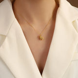 Animal Machinery Little Lion Pendant Necklace Stainless Steel Women Jewelry